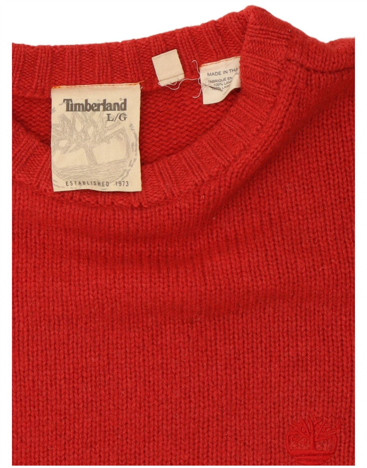 Timberland Herre Crew Neck trøje Sweater Stor rød uld
