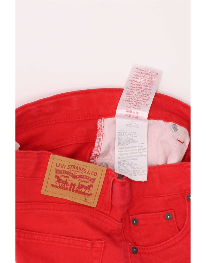 Levi's Boys 511 denimshorts 13-14 år W28 rød bomuld
