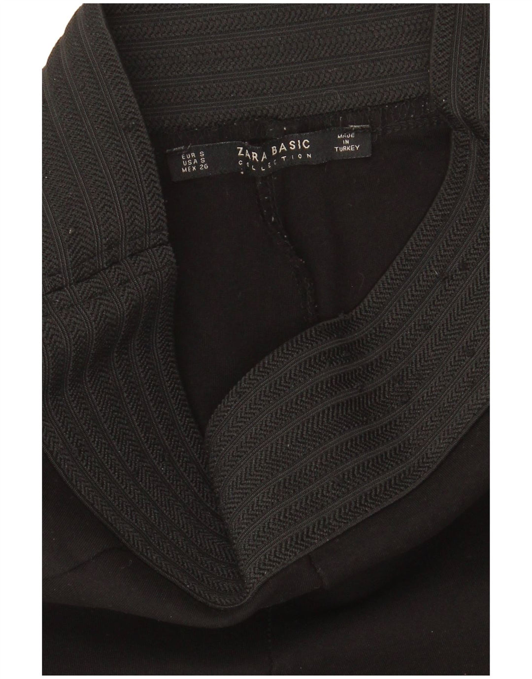 Zara Womens Leggings UK 8 Small Black