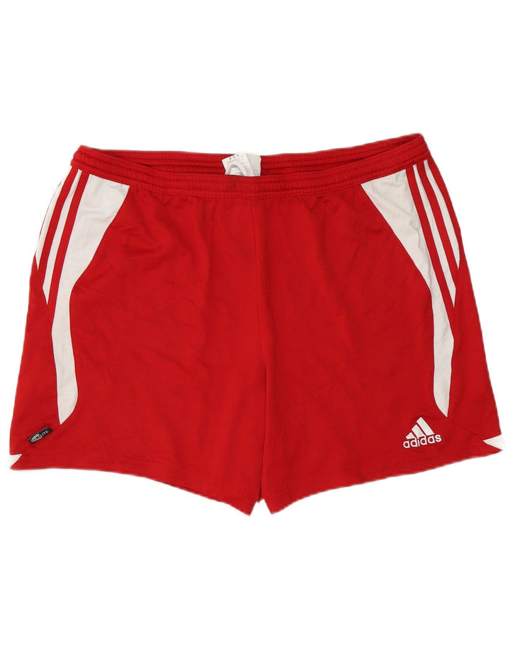 Adidas Herre Climalite Sportshorts XL Rød Colourblock Polyester