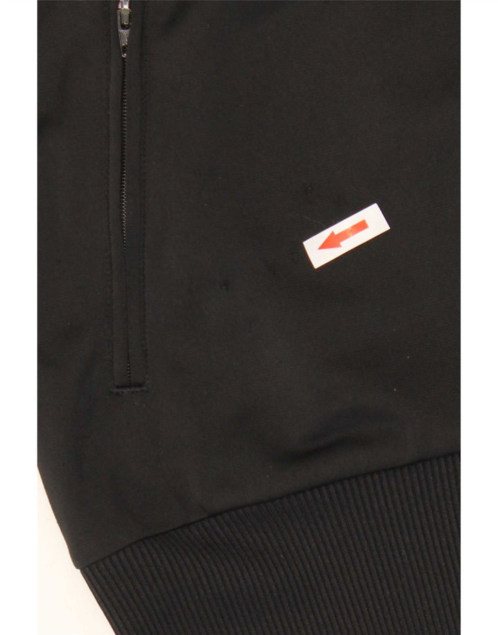 Adidas Dame Grafisk Træningsdragt Topjakke UK 14 Medium Sort Polyester