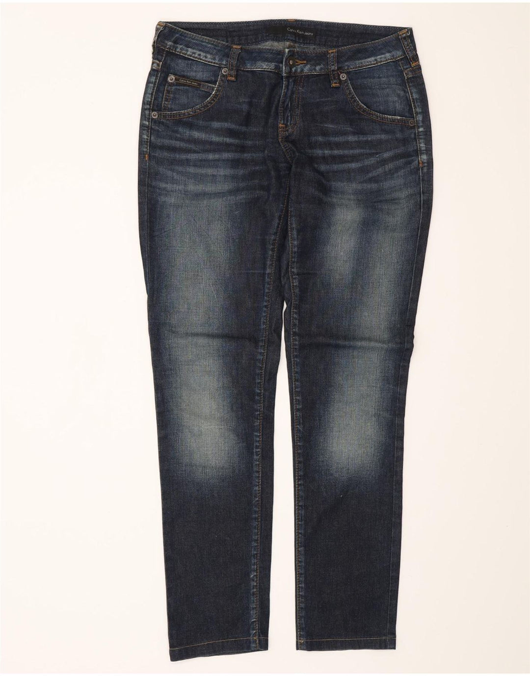 CALVIN KLEIN Womens Slim Jeans W30 L30 Blue