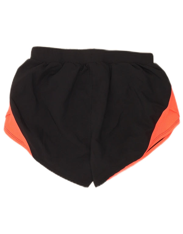 Under Armour Womens Heat Gear Sports Shorts UK 4 XS Black Colourblock