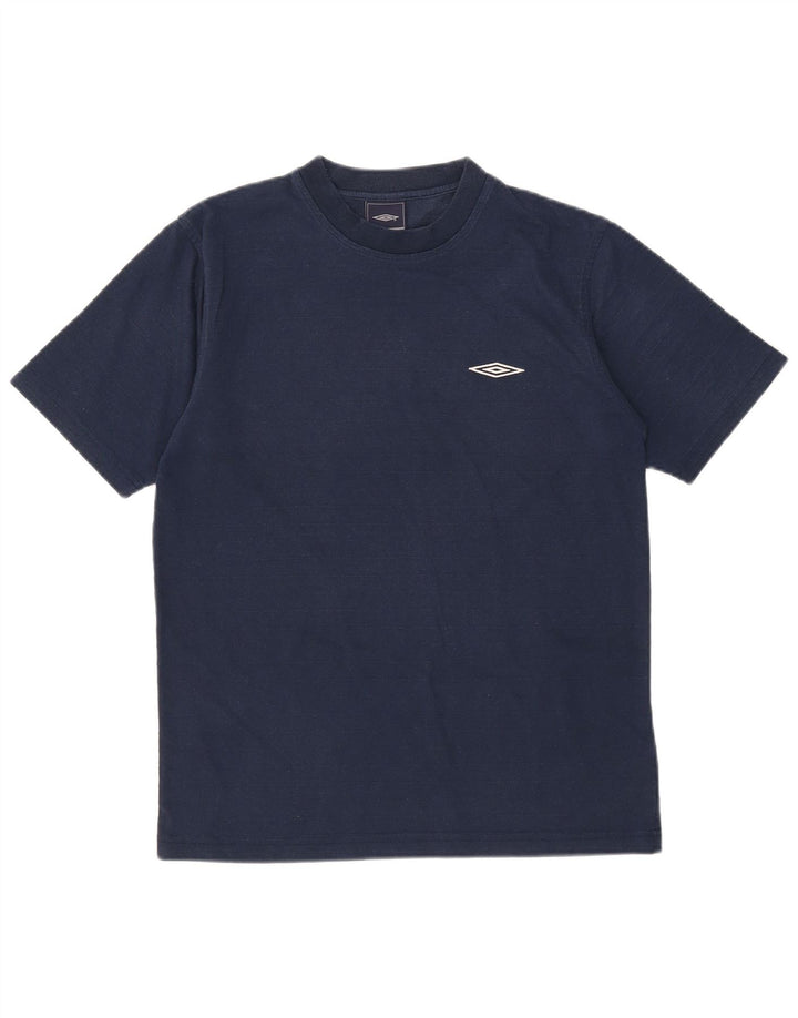 Umbro Herre T-Shirt Top Medium Marineblå Polyester