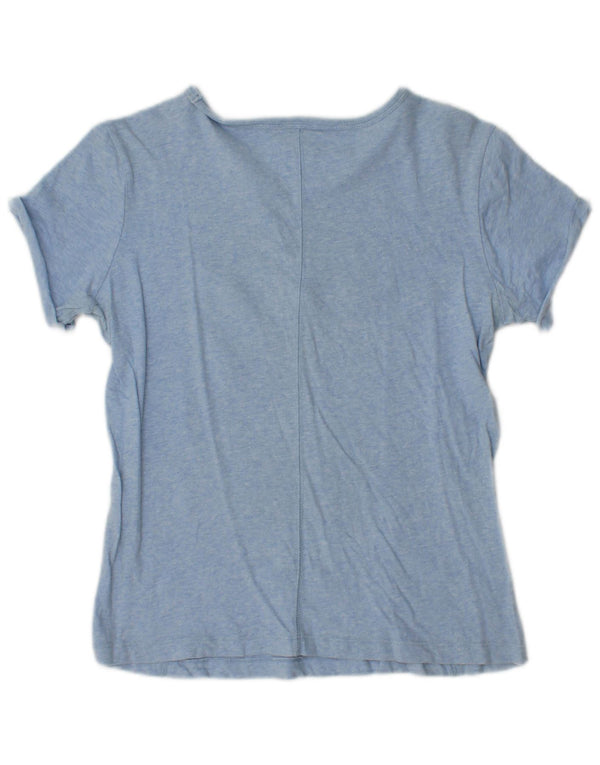 Champion Womens Heritage Classics Grafisk T-Shirt Top UK 10 Small Blue