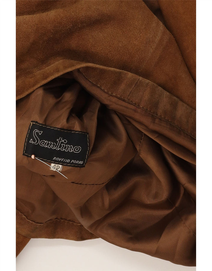 Vintage dame ruskindsjakke IT 42 Medium Brun
