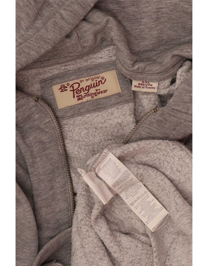 Penguin Herre hættetrøje med lynlås 2XL Grå Polyester