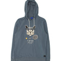 JACK & JONES Mens Graphic Hoodie Jumper Medium Grey Cotton | Vintage Jack & Jones | Thrift | Second-Hand Jack & Jones | Used Clothing | Messina Hembry 