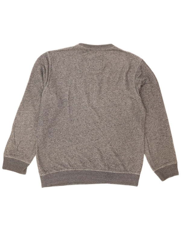 Crew Clothing Mens Sweatshirt Jumper Medium Grey Flecked Cotton