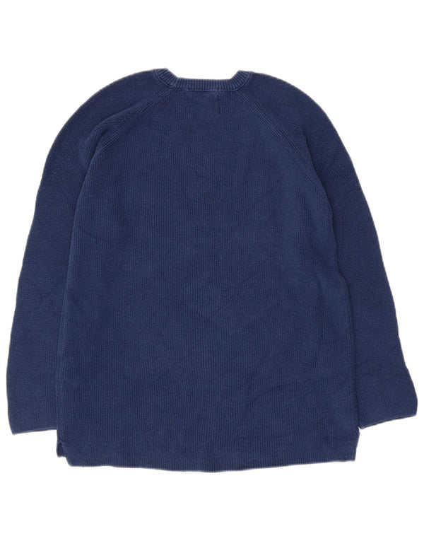 Zara Boys Boat Neck Jumper Sweater 11-12 År Marineblå Bomuld