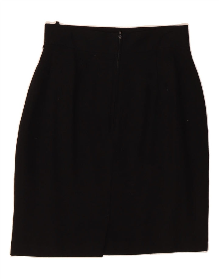 CARTOON Womens Pencil Skirt UK 12 Medium W26  Black Acetate Vintage Cartoon and Second-Hand Cartoon from Messina Hembry 