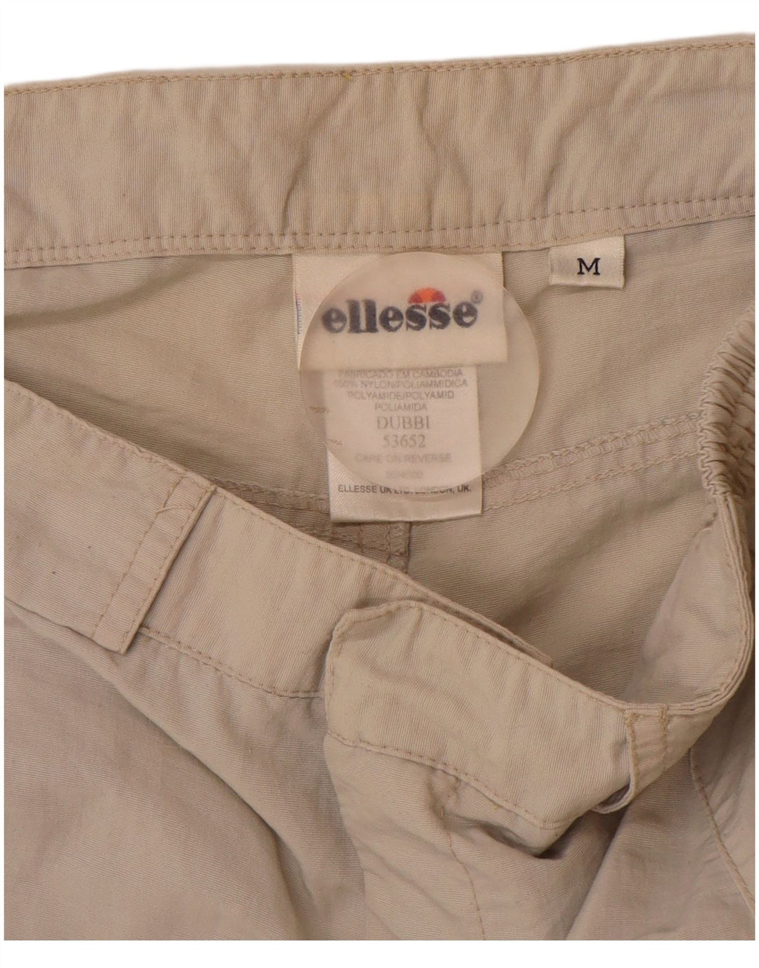 Ellesse Herre Straight Cargo Bukser Medium W30 L30 Beige Polyamid