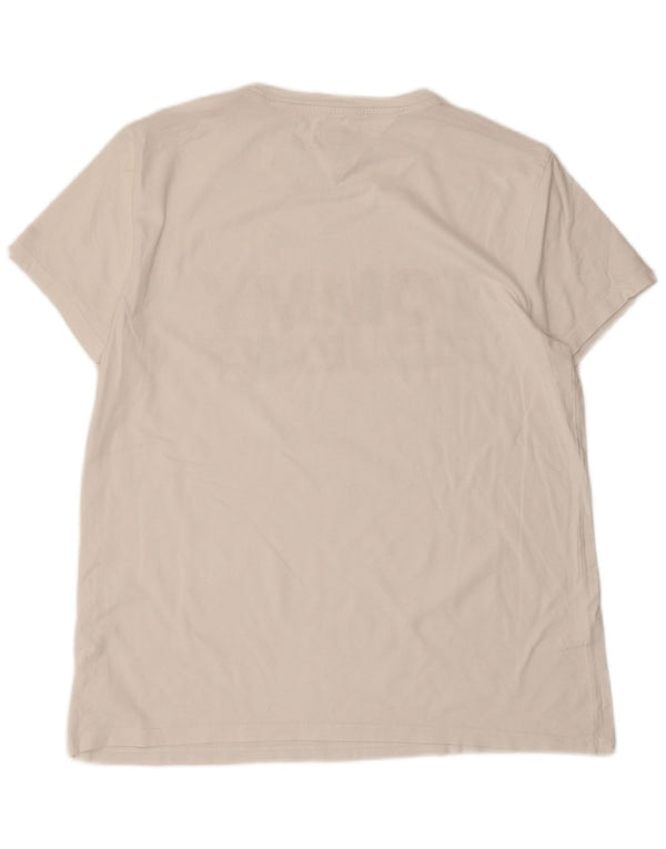 Tommy Hilfiger Herre Grafisk T-Shirt Top Stor Hvid
