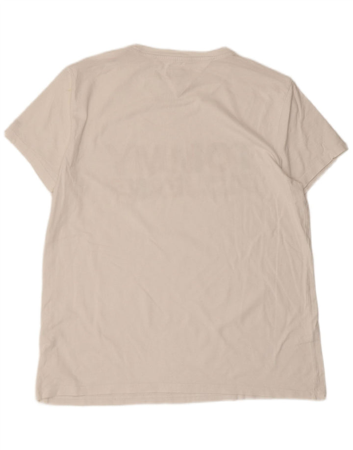 Tommy Hilfiger Herre Grafisk T-Shirt Top Stor Hvid