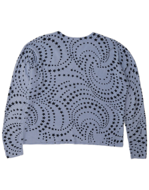 Marks & Spencer Dame V-hals sweater UK 16 Large Blue