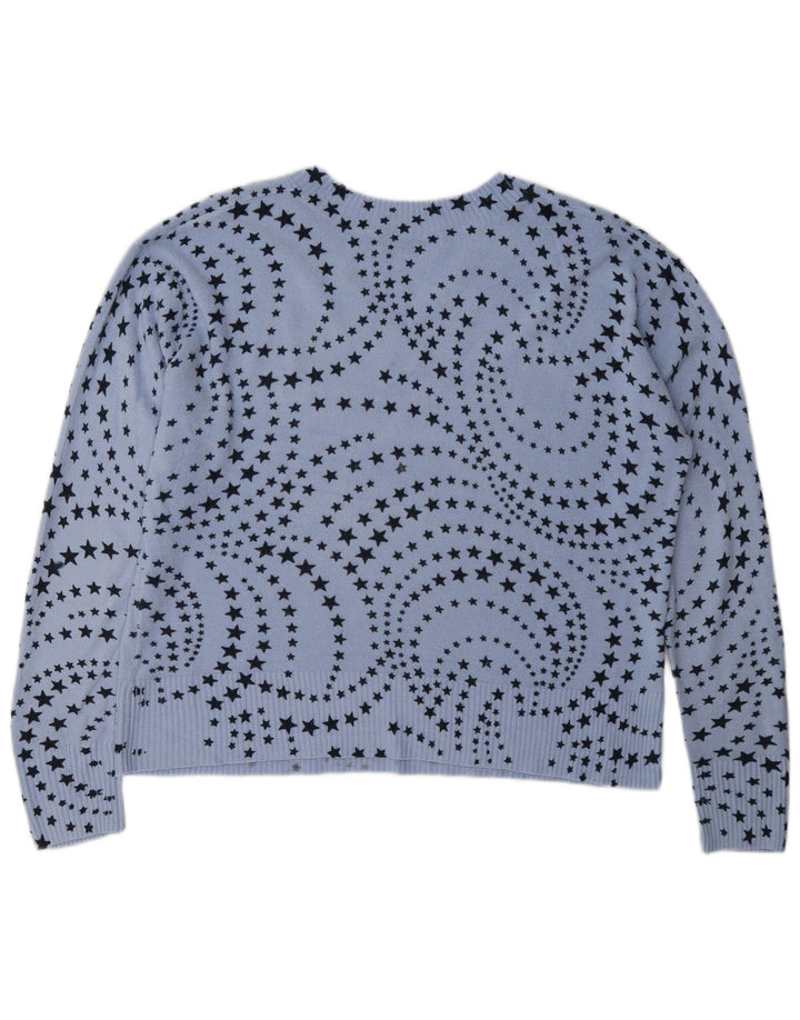 Marks & Spencer Dame V-hals sweater UK 16 Large Blue