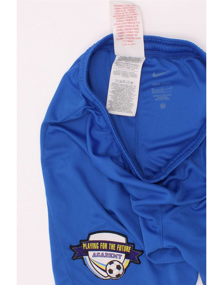 Nike drenge Dri Fit grafiske sportsshorts 10-11 år mellemblå polyester