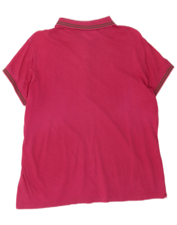 Trussardi Jeans Dame Polo Shirt UK 18 XL Pink