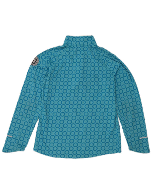 Nike piger med lynlås-hals sweater træningsdragt top 13-14 år XL Blå Geometrisk