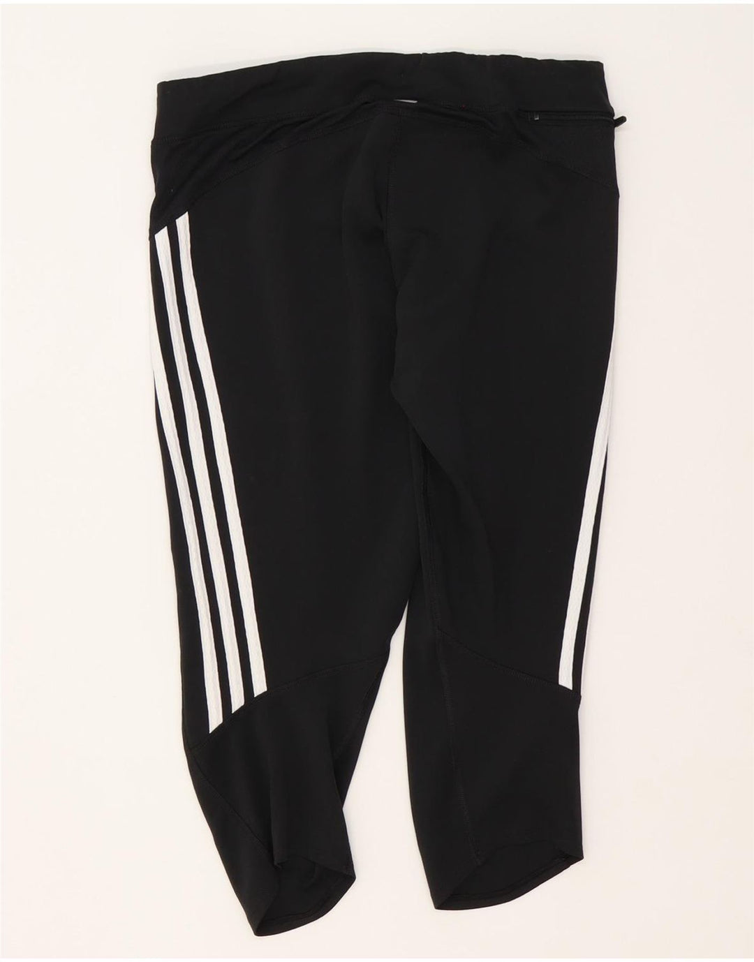 Adidas Dame Climalite Capri Leggings UK 16 Large Black Polyester