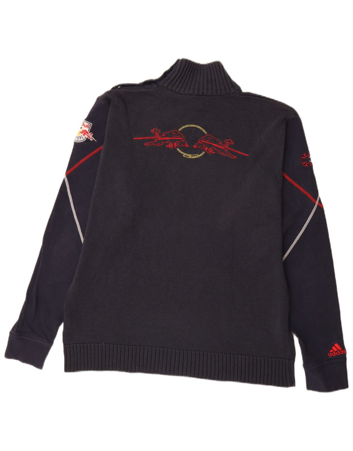 Adidas Herre Grafisk Turtle Neck Jumper Sweater Stor Marineblå Akryl