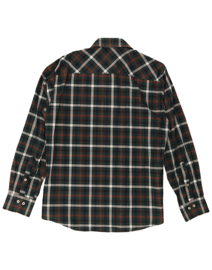 Marlboro Classics Herre ternet skjorte Stor grøn ternet bomuld