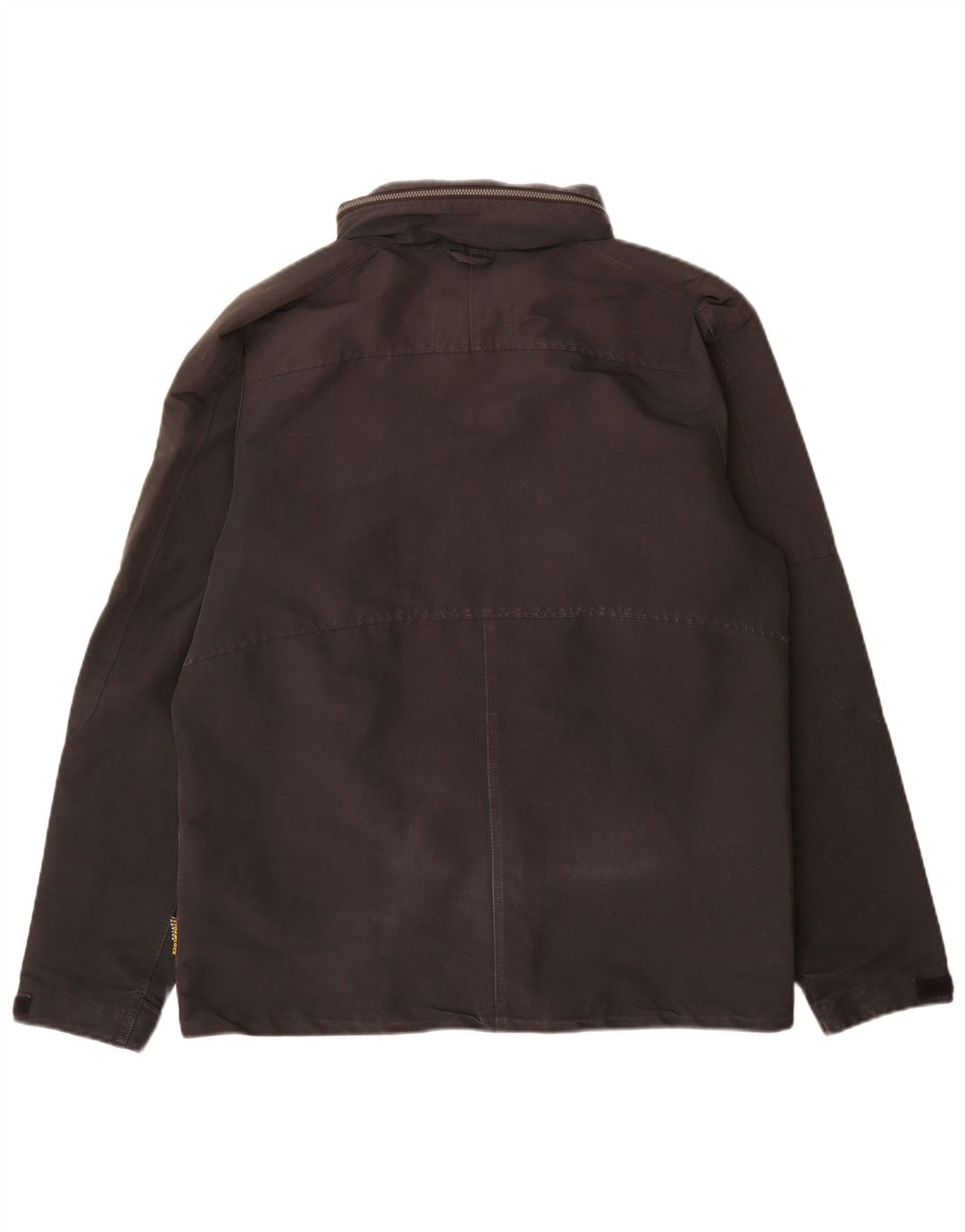 Jack Wolfskin Regnjakke med hætte til mænd UK 36/38 Medium Black Polyester