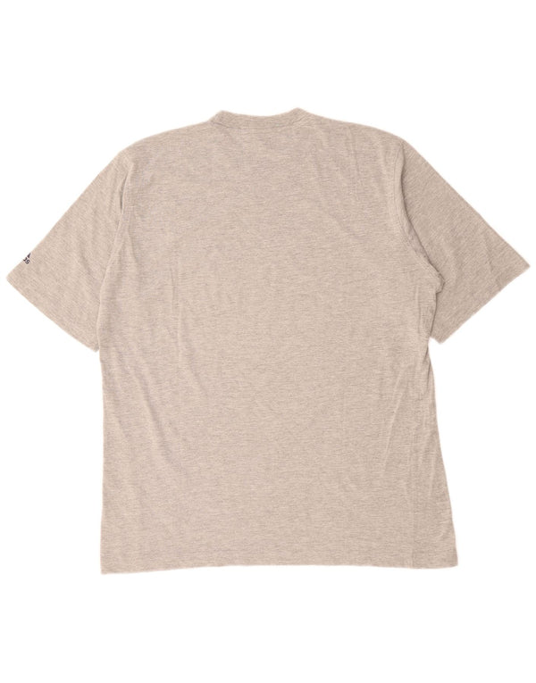 ADIDAS Herre T-Shirt Top UK 44/46 XL Grå Bomuld