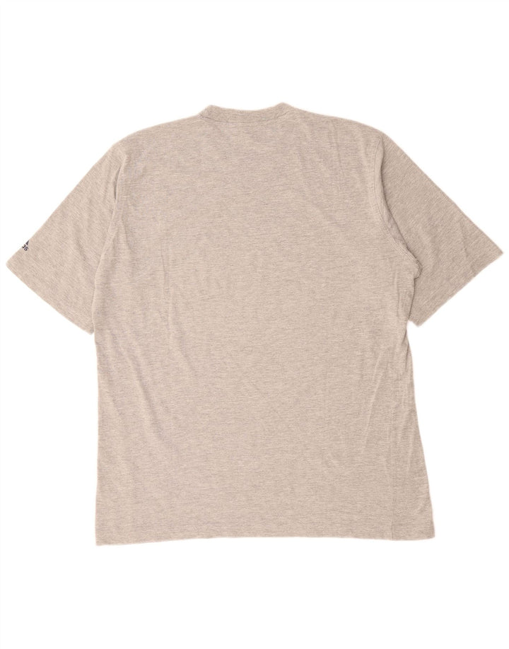 ADIDAS Herre T-Shirt Top UK 44/46 XL Grå Bomuld