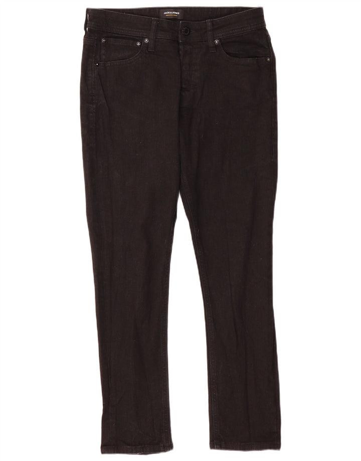 Jack & Jones Herre Slim Jeans W32 L30 Sort Bomuld