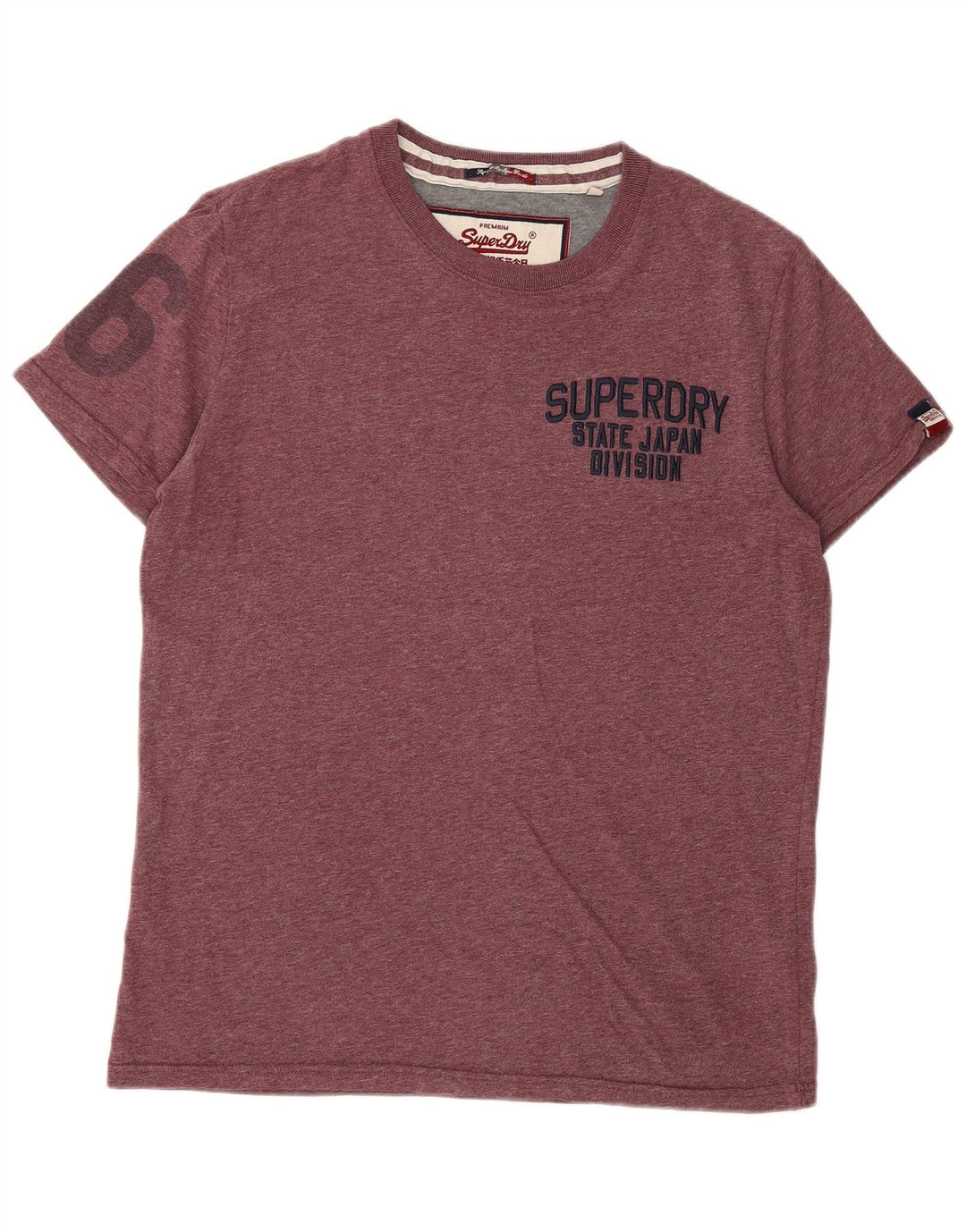 Superdry Grafisk T-shirt top til mænd XL rødbrun bomuld