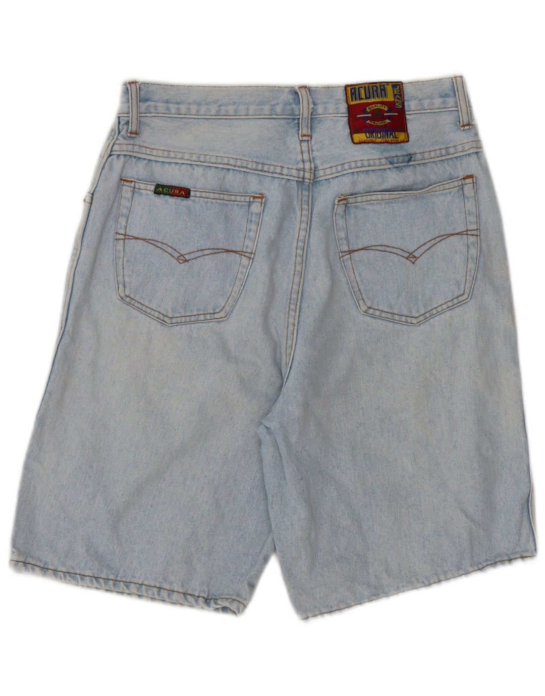 VINTAGE denimshorts til kvinder W29 Mellemblå bomuld