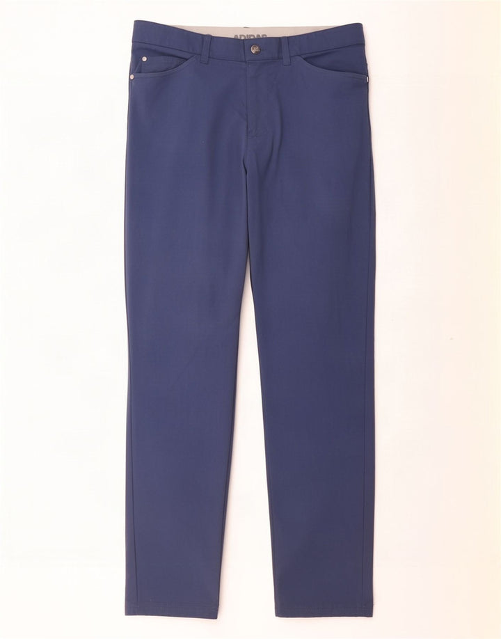 Adidas Slim Casual Bukser til mænd W32 L30 Blå polyamid