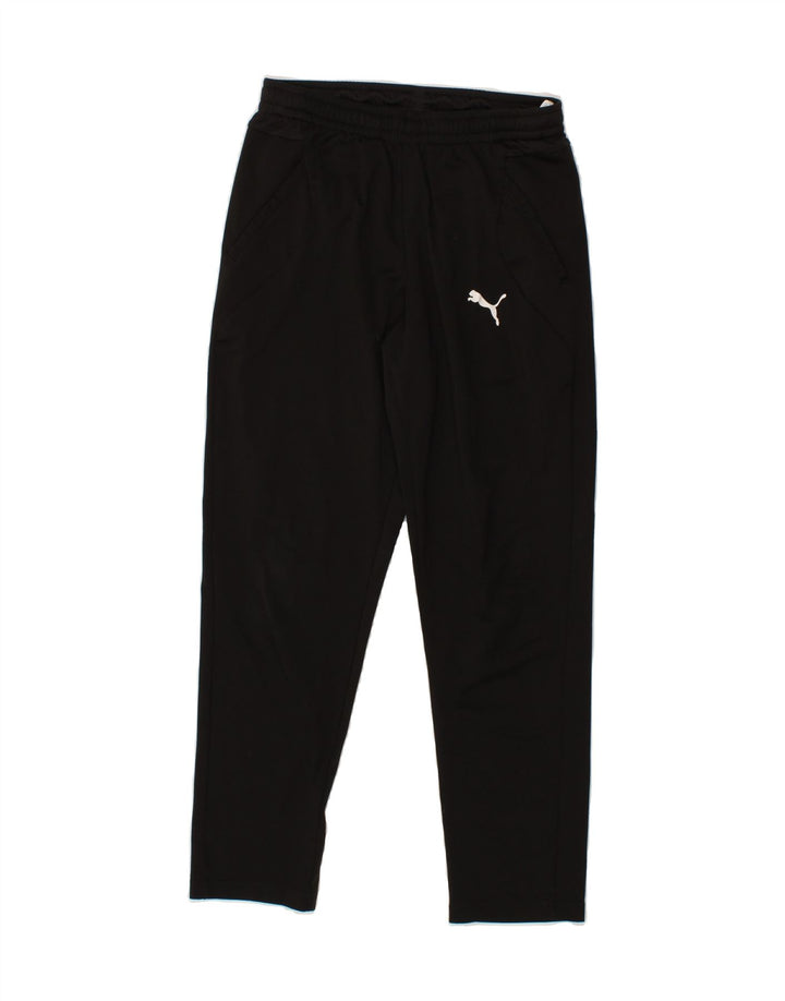 PUMA Boys Tracksuit Trousers 11-12 Years Large Black Polyester Vintage Puma and Second-Hand Puma from Messina Hembry 