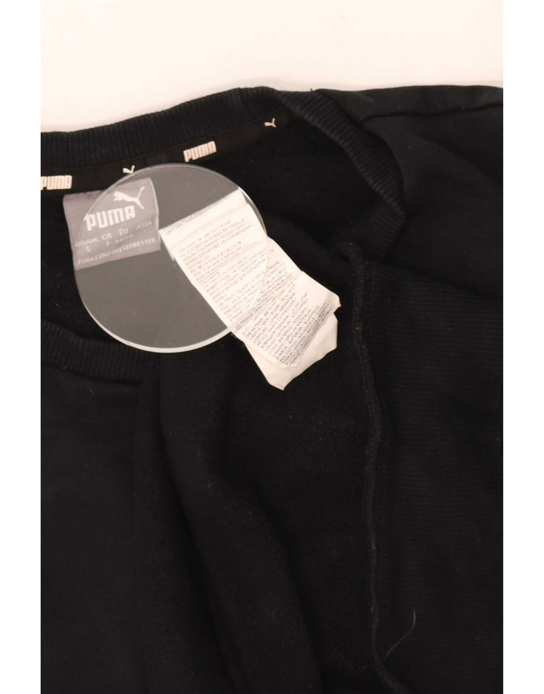 Puma Herre Grafisk Sweatshirt Jumper Lille sort bomuld