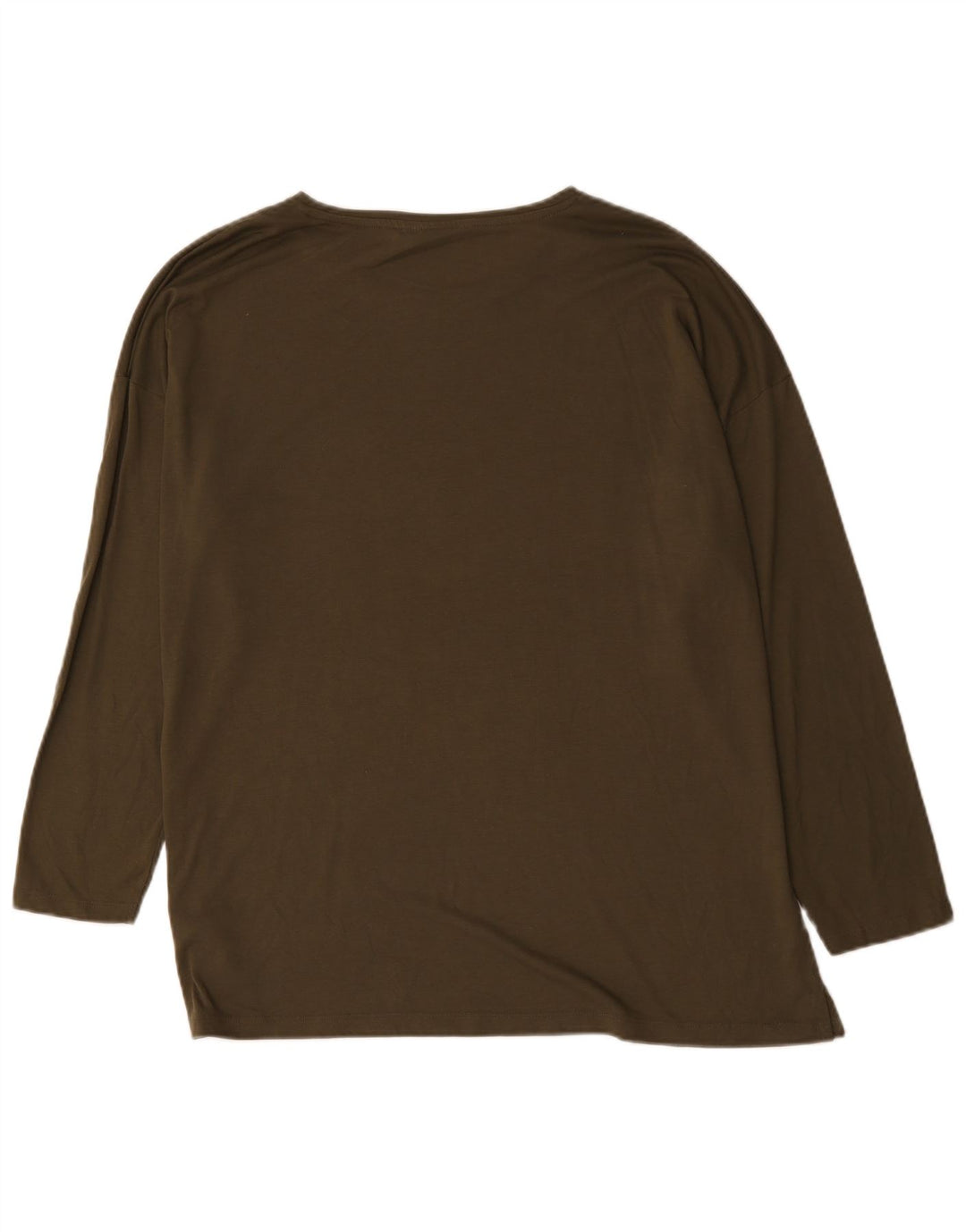 Marks & Spencer Dame Oversized grafisk top Langærmet UK 18 XL Khaki