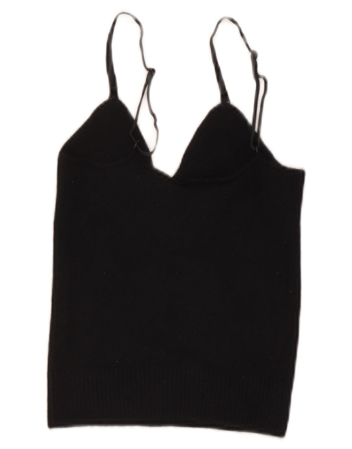 Emporio Armani Dame Crop Cami Top IT 40 Small Navy Blue Uld