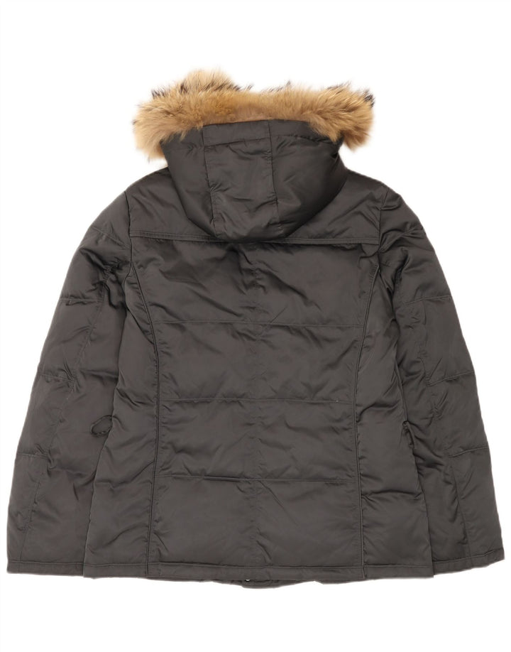 Geox Womens Respira hættepolstret jakke UK 14 Large Grå