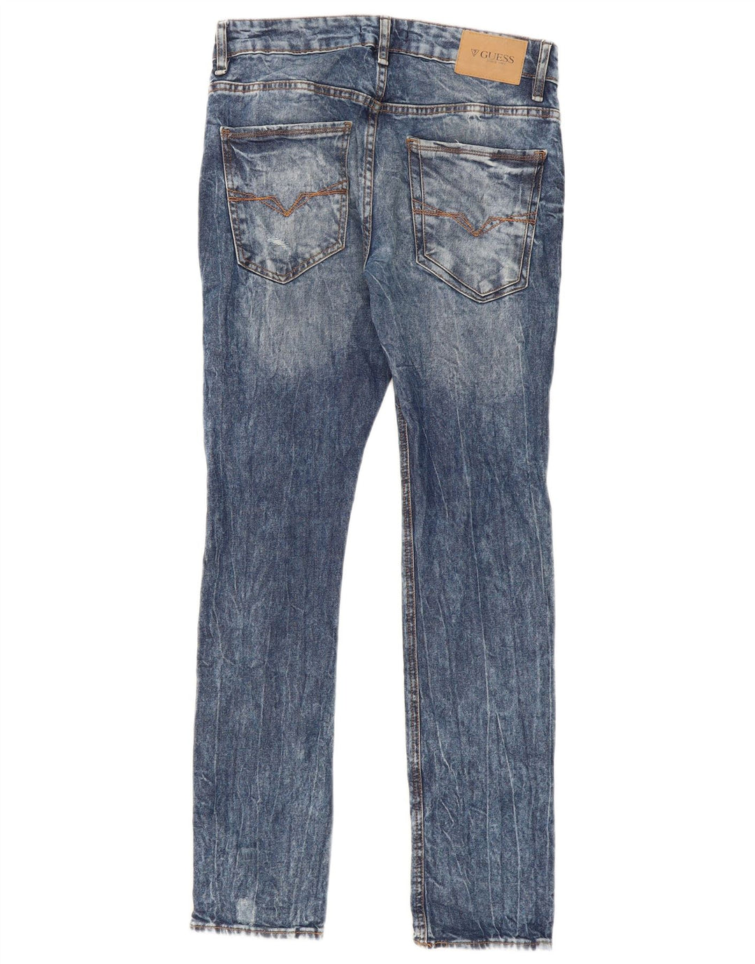 Guess Herre Distressed Slim Jeans W31 L31 Blue Cotton