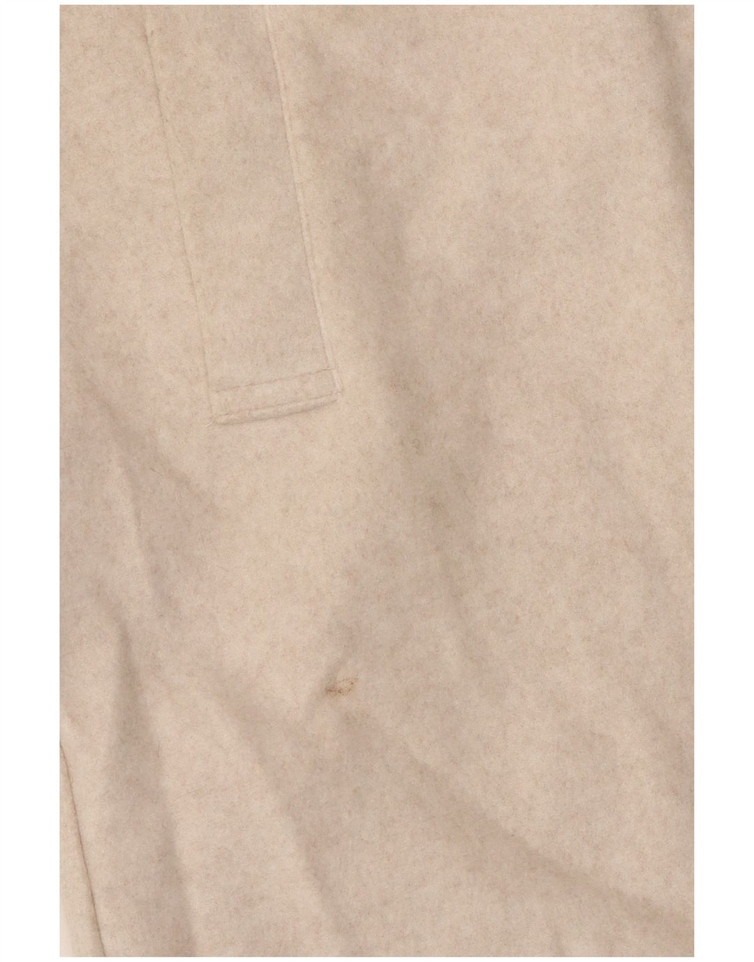 Zara Dame Hætte Overfrakke UK 12 Medium Beige Polyester