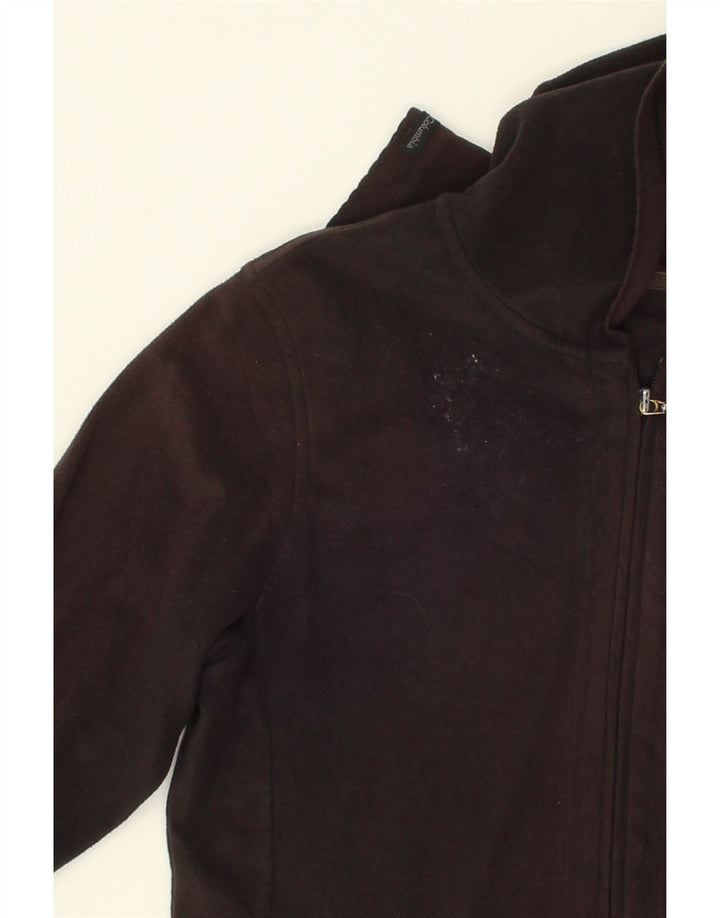 COLUMBIA Womens Hooded Fleece Jacket UK 10 Small Black Polyester Vintage Columbia and Second-Hand Columbia from Messina Hembry 