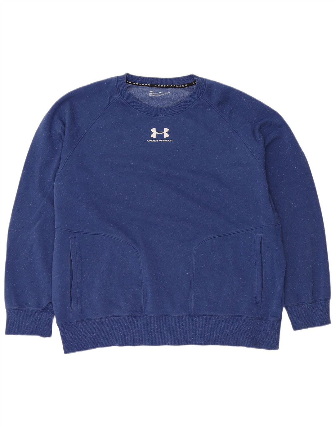 Under Armour Herre Sweatshirt Jumper 2XL Blå Flecked Bomuld