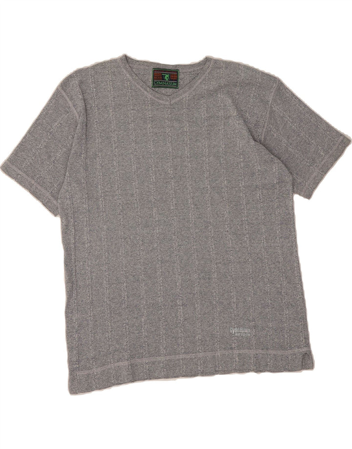 GYMNASIUM Mens T-Shirt Large Grey Vintage Gymnasium and Second-Hand Gymnasium from Messina Hembry 