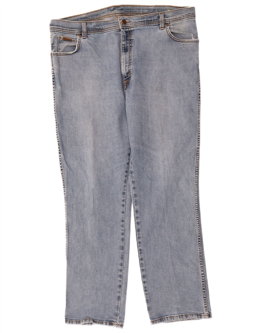 Wrangler Herre Texas Stretch Straight Jeans W40 L30 Blå Bomuld