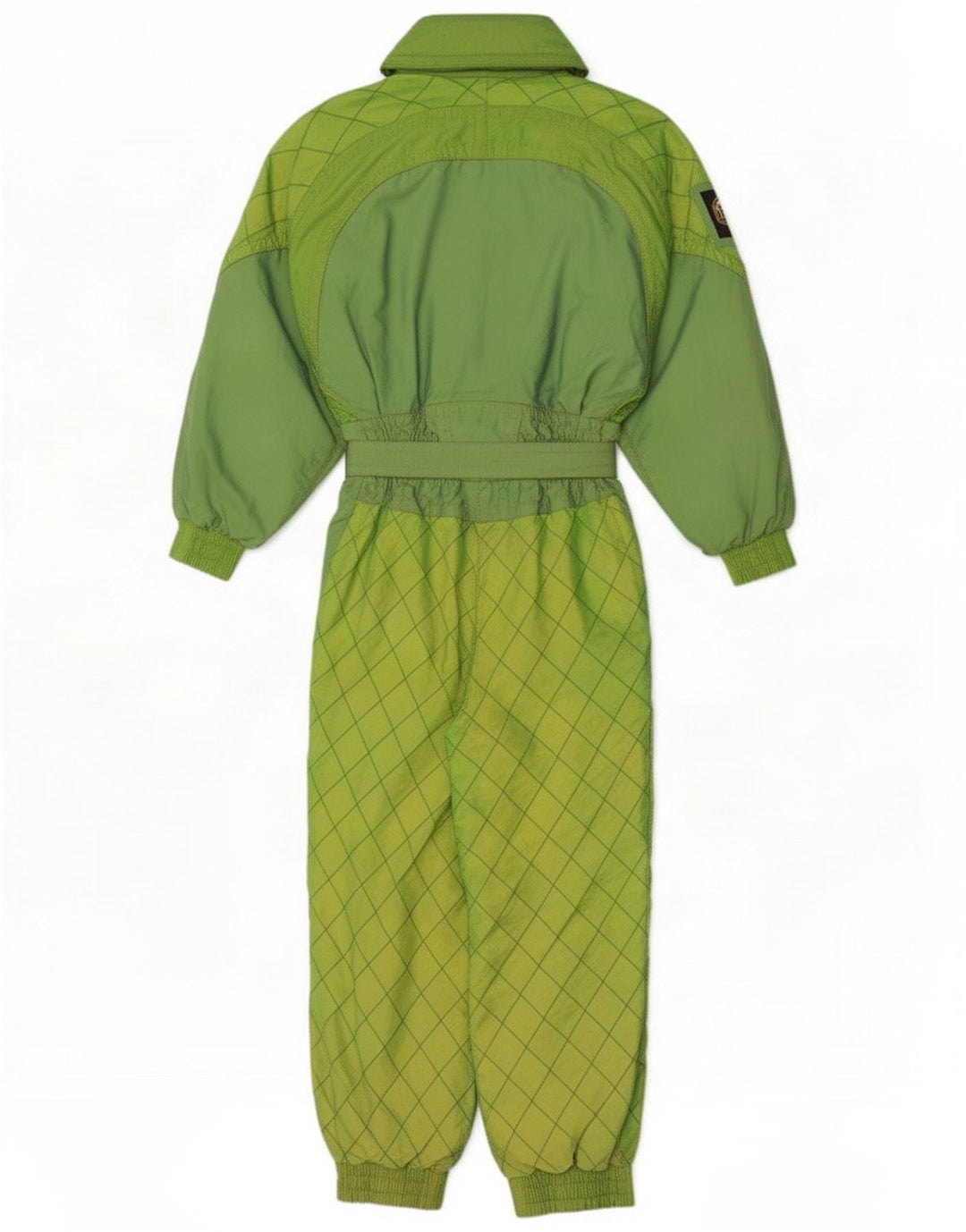 Emmegi Dame Ski Jumpsuit EU 36 Small Green Colourblock Polyamid
