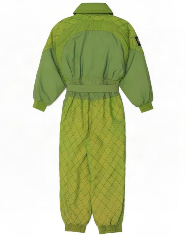 Emmegi Dame Ski Jumpsuit EU 36 Small Green Colourblock Polyamid