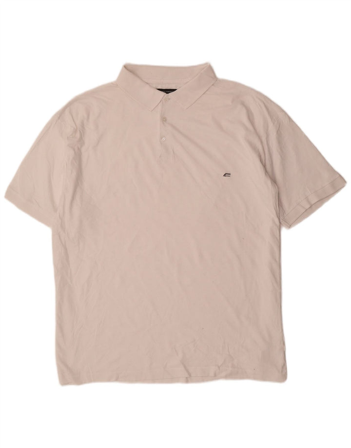 French Connection Herre poloshirt 2XL hvid bomuld