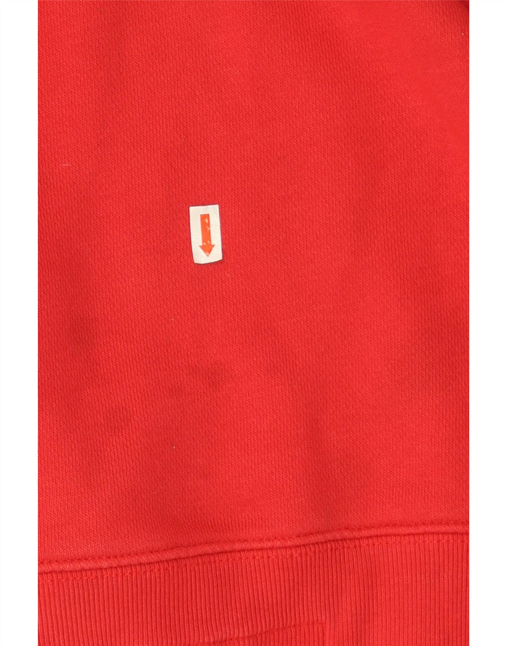 Champion Herre Grafisk Sweatshirt Jumper Stor Rød Bomuld