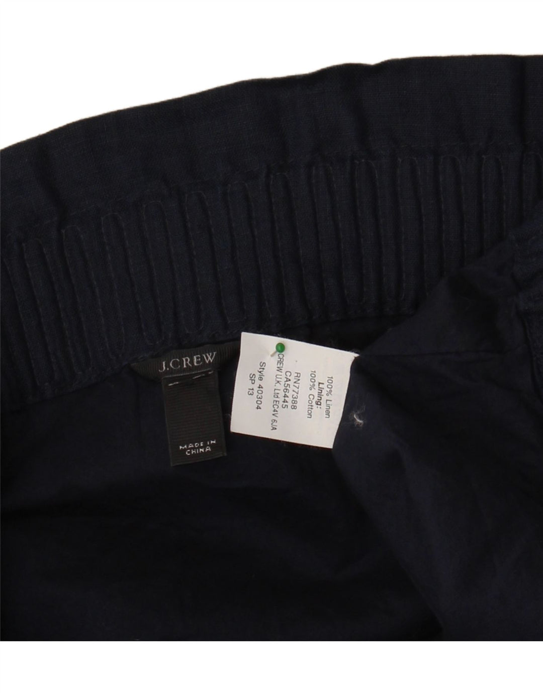 J. CREW Womens Straight Skirt W37 XL Navy Blue Linen Vintage J. Crew and Second-Hand J. Crew from Messina Hembry 