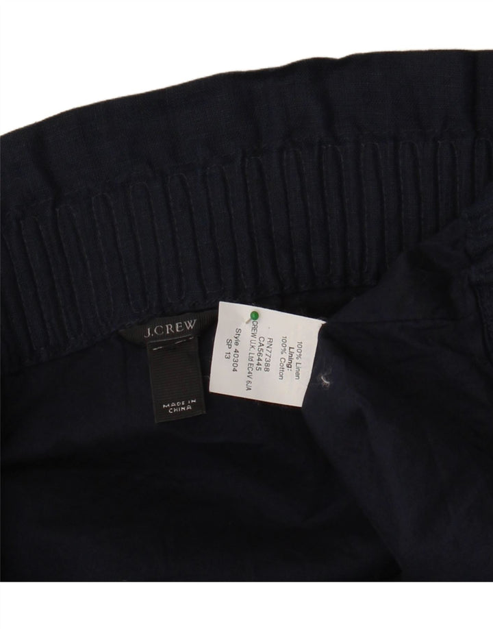 J. CREW Womens Straight Skirt W37 XL Navy Blue Linen Vintage J. Crew and Second-Hand J. Crew from Messina Hembry 